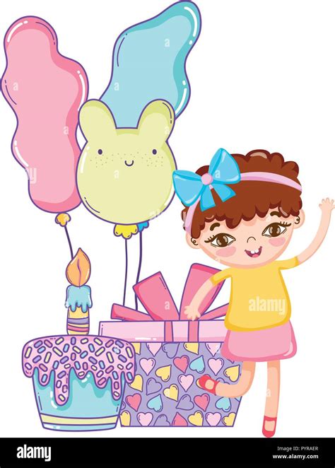 Birthday Girl Cartoon