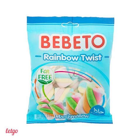 قیمت و خرید مارشمالو ببتو مدل Rainbow Twist مقدار 135 گرم Bebeto