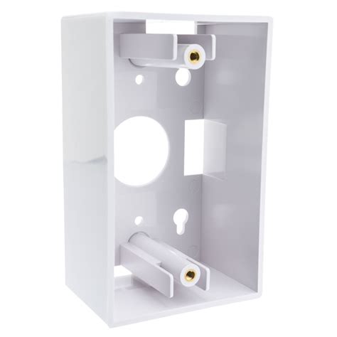 Surface Mount Box Single Gang White