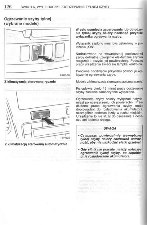 Instrukcja Ogrzewanie Tylnej Szyby Hilux World