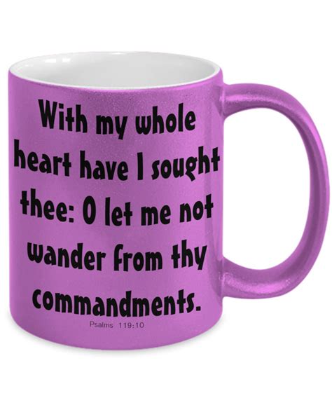 Christian Bible Verse Mug Prayer Psalms 11910 Etsy