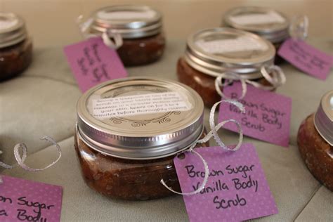 Homemade Brown Sugar Vanilla Body Scrub Made For Bridal Shower Favors Sugar Scrub Diy