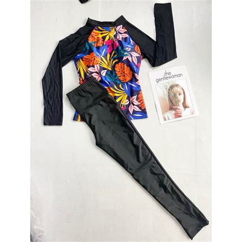 Đồ bơi giữ nhiệt nữ bigsize kín đáo tay dài quần dài Áo tắm học sinh che nắng Bikini Sài Gòn đi