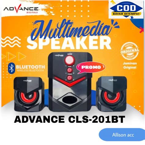 Jual SPEAKER AKTIF ADVANCE CLS 201 BT BLUETOOTH SPEAKER LAPTOP KOMPUTER