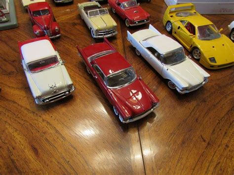 24 Die Cast Metal Collectible Model Sports And Classic Cars Danbury Mint Mira Etc Plus