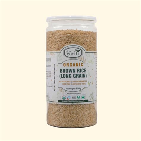 Brown Basmati Rice Organic 850g Dte Foods