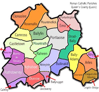 Laois Map Region City - Map of Ireland City Regional Political