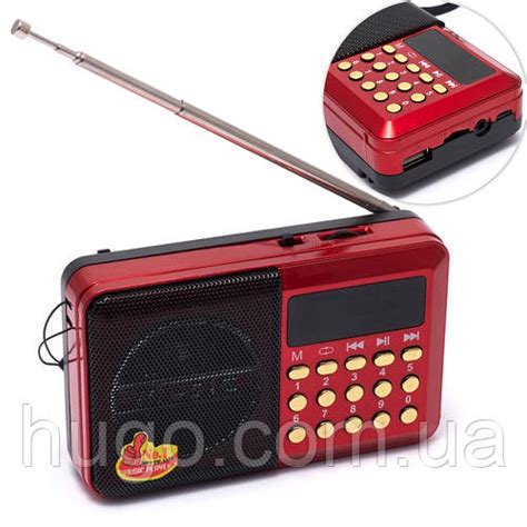 Купить Радиоприемник портативный с FM, USB, SD и mp3, H011BT-L / Радио ...
