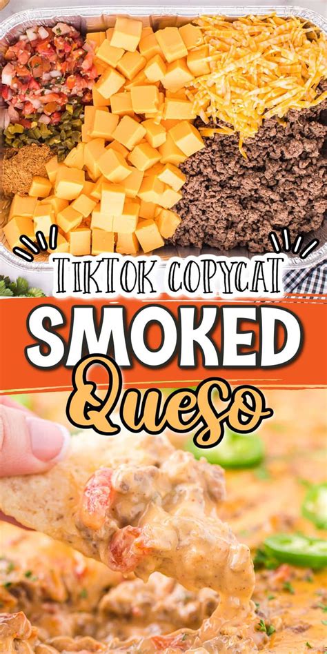 How To Make The Viral Tiktok Smoked Queso Tiktok Food Tiktok Recipes