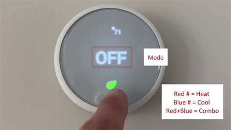 Setting Nest Thermostat To Heat Mode Youtube