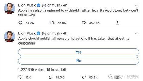 打起来了！马斯克：苹果威胁下架推特、已停止绝大部分广告投放 来源：techweb（idtechweb） 作者：靖锅 近日，据凤凰网科技报道