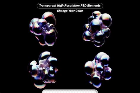 Premium Psd Soap Bubbles Floating