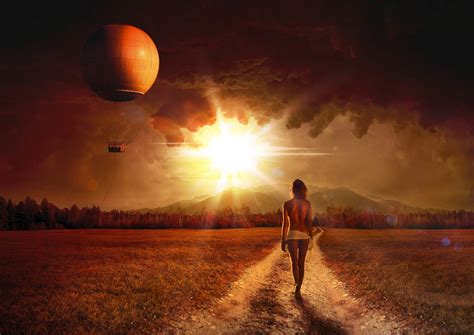 Hot Air Balloon Erotic Woman 12x18 Pouces Full Color Etsy France