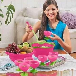 Jual Wadah Saji Es Buah Vienna Maribella Bowl Set Of 11 Pcs 1 Set