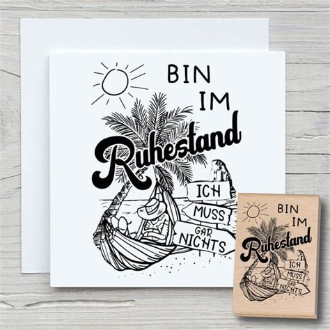 Stempel Bin Im Ruhestand 100 Handmade Von Newstamps