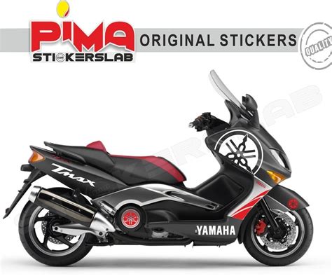 ADESIVI STICKERS YAMAHA TMAX T MAX 2001 2007 CARENA NERA KIT N 1