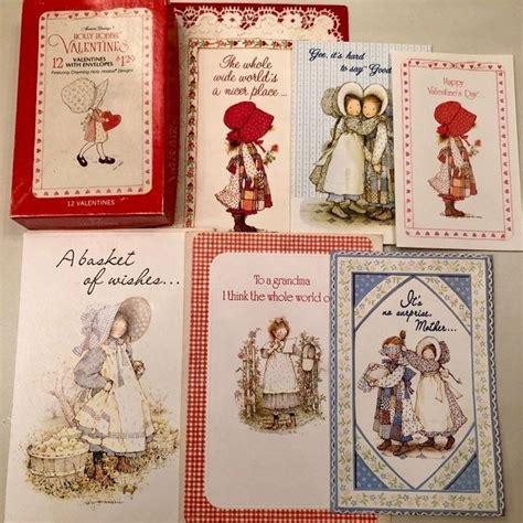 Holly Hobbie Greeting Cards American Greetings 1970s Vintage Valentine