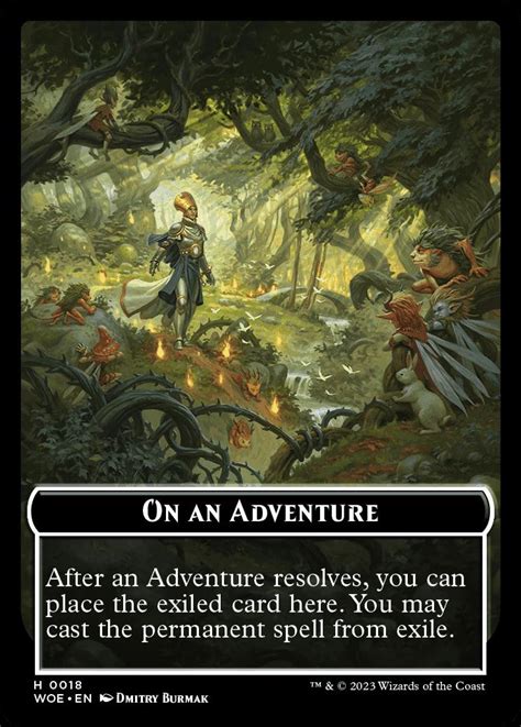 On An Adventure Token Wilds Of Eldraine Standard Card Kingdom