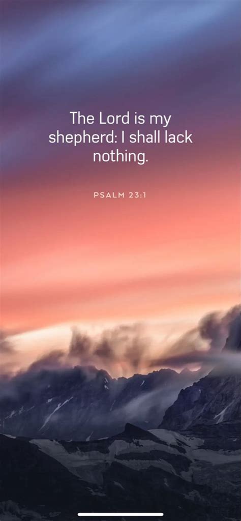 Daily Bible Verse Daily Bible Verse Scripture Quotes Bible Psalm 23 1