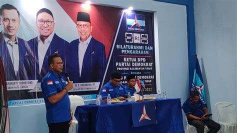 Silaturahmi Ke Demokrat Kutim Irwan Ingatkan Fokus Bantu Rakyat Dan