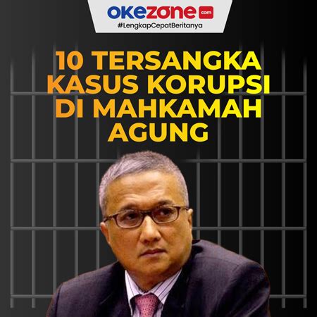 10 Tersangka Kasus Korupsi Mahkamah Agung 0 Foto Okezone Infografis