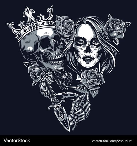 Vintage Chicano Tattoo Concept Royalty Free Vector Image