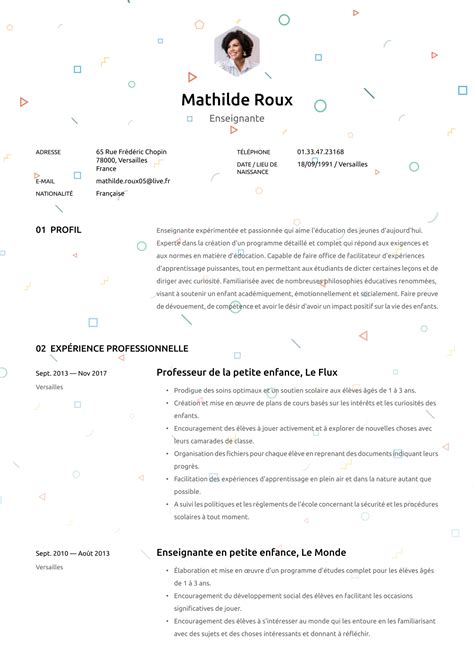 Exemples De Cv Pdf Et Comment Mettre Un Cv En Pdf Riset