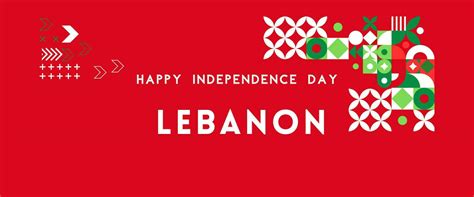 Lebanon national day for independence day anniversary, with maps of ...