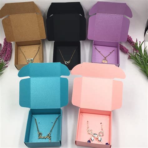 Sets X X Cm Paper Jewelry Boxes Blank Necklace Earring Kinds