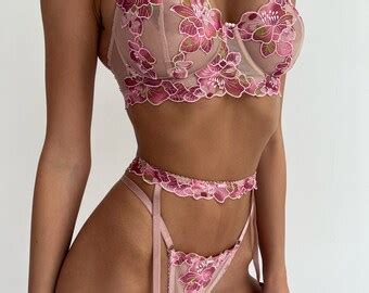 Open Lingerie Set Uncensored Sheer Lingeries Uncensored Etsy Israel