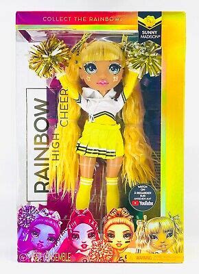 Rainbow High Cheer Sunny Madison Yellow Fashion Doll Poms Poms