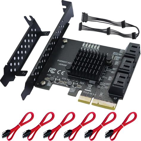 PCIe SATA Karte 6 Ports 6 Gbit S 4X SATA 3 0 PCIe Karte PCIe Zu SATA