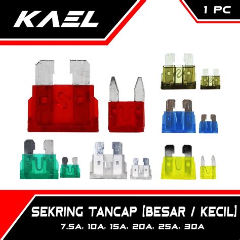 Jual Sekring Tancap Kecil Besar 7 5 10 15 20 25 30 A Sikring Sikiring