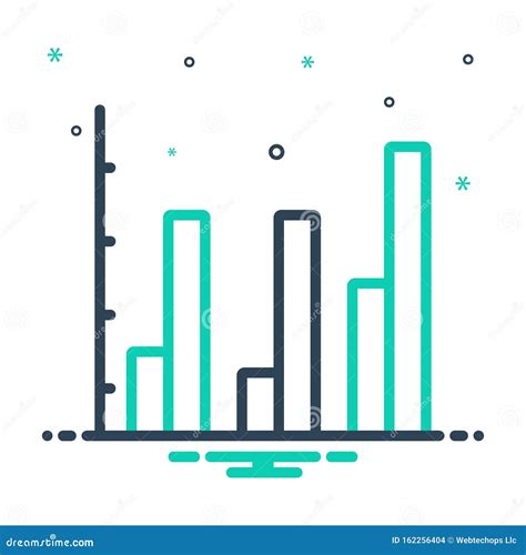 Icona Mix Per Grafico A Barre Linea E Infografica Illustrazione