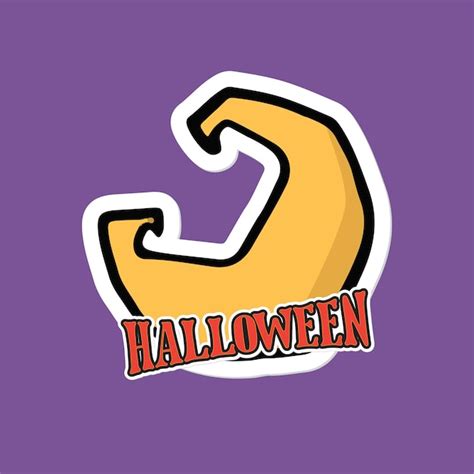 Premium Vector | Halloween moon stickers