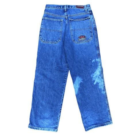 Vintage 90s Jnco Jeans Crown Tribal Some Bleach Depop