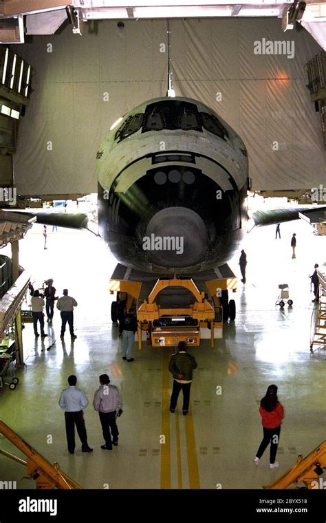 Kennedy Space Center Fla The Orbiter Atlantis Rolls Out Of The