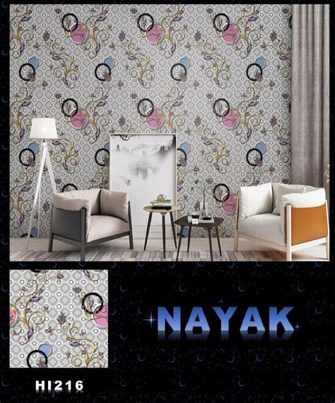 Nayak HI216 Grey Printed Paper Wallpaper For Wall Decor At Rs 150 Sq