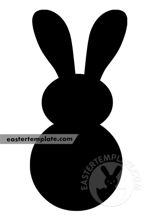 Bunny Silhouette Template