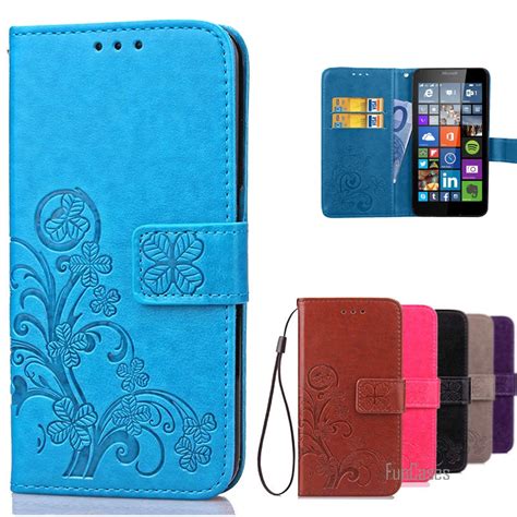 For Lumia 640 Case Microsoft Leather Flip Wallet Cover Case For ...