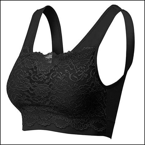 Women Push Up Sports Bras Seamless Lace Bra Top Front Lace Etsy