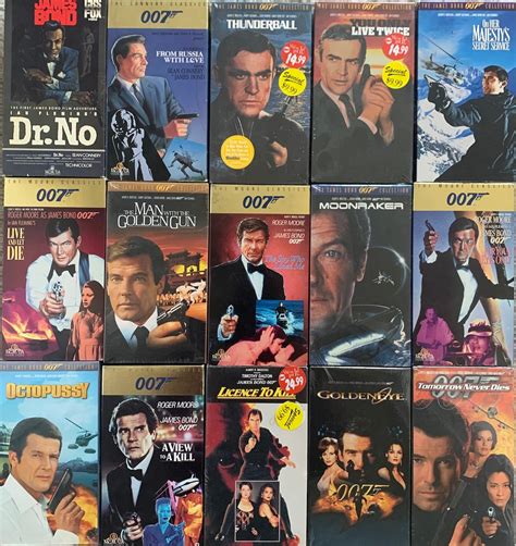 The James Bond 007 Collection sean Connery roger Moore pierce Brosnan ...