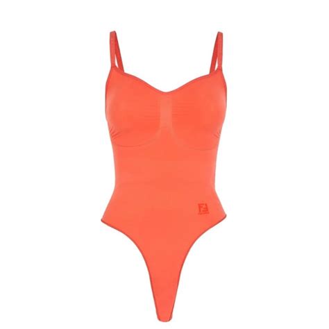 Skims Intimates Sleepwear Skims X Fendi Sculpting Thong Bodysuit