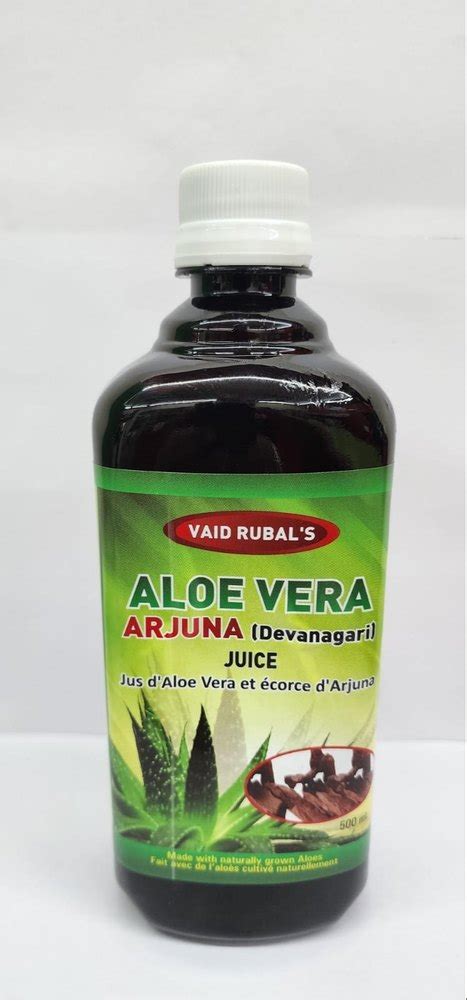 Vaid Rubals Aloe Vera Arjuna Juice Ml Packaging Type Bottle At