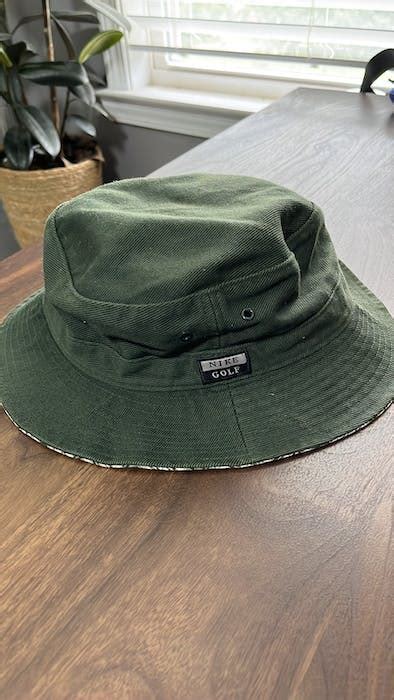 Nike Vintage 90s Nike Golf Bucket Hat Check Swoosh Logo Grailed