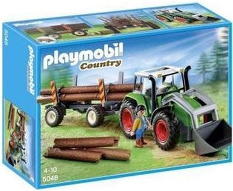 Playmobil Tractor Met Houttransport 5048 Bol