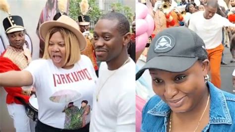 See Toyin Abraham Reaction As Lateef Adedimeji And Wife Bimpe Surprise