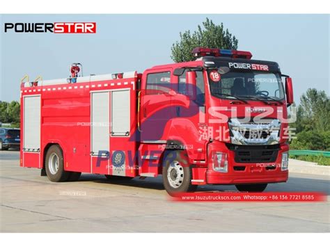 Custom Made Isuzu Giga Wheeler Liters Water Tank Fire Truck For