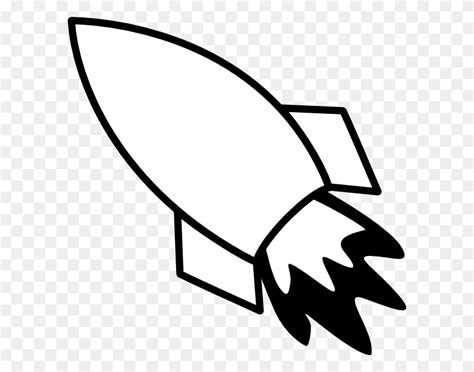 Missile Clip Art Black And White, Christmas Clipart Black - Missile ...