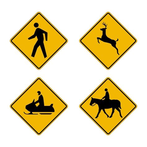 Premium Vector | Road and traffic signs vector collection